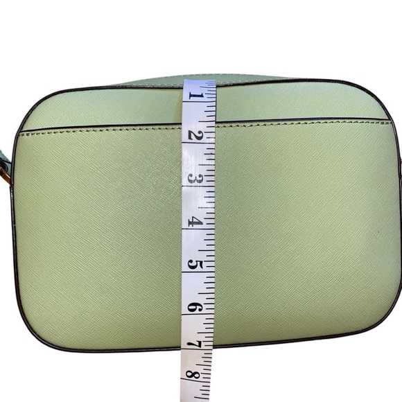 Michael Kors Jet Set Large Saffiano Leather Crossbody Bag in Sage - Picture 7 of 10